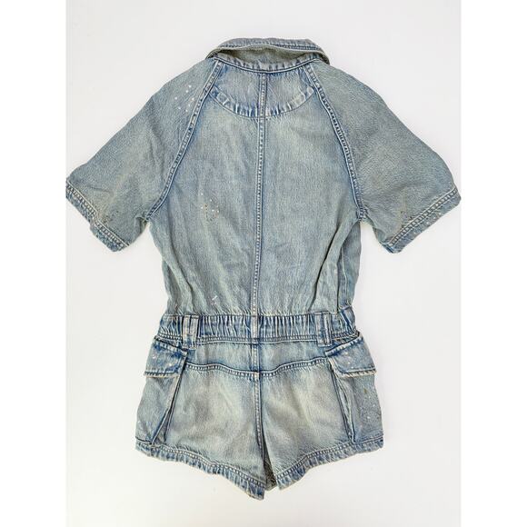 Free people denim romper - size small - Picture 5 of 5